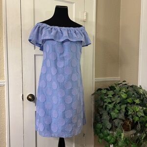 STS Sail to Sable Hydrangea Jacquard Dot Dress